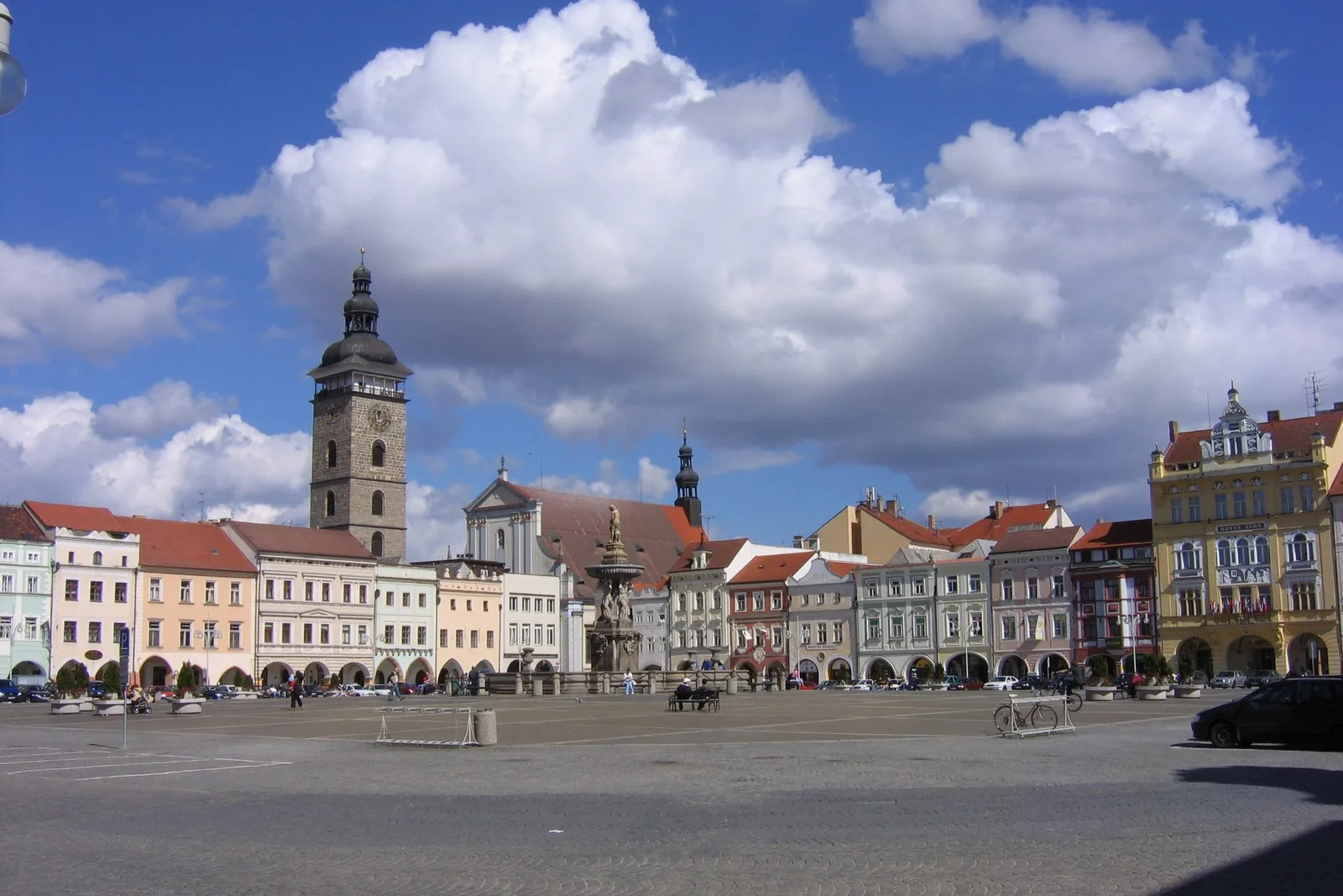 České Budějovice — Ziel des Transfers vom Flughafen Prag
