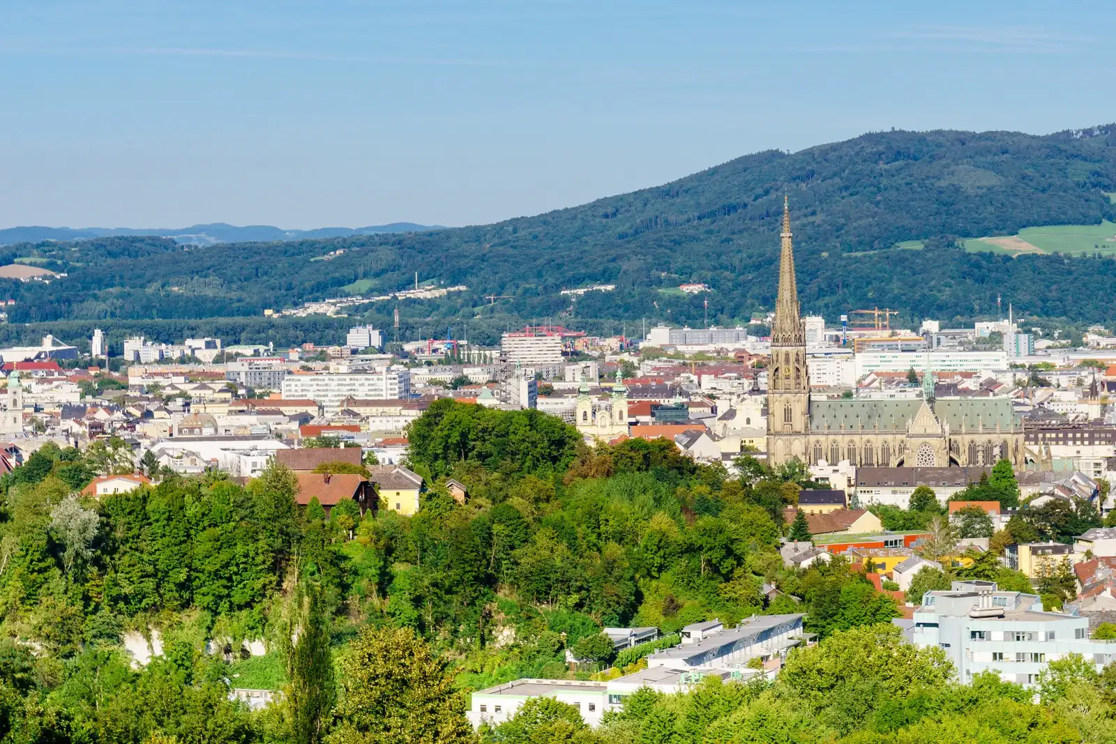 Linz — Ziel des Transfers vom Flughafen Prag